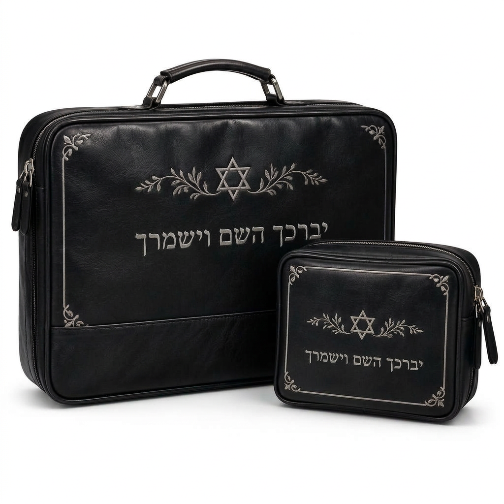 כיסויי טלית ותפילין שחורים